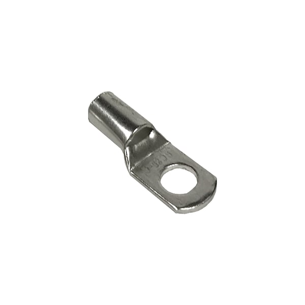 Lug Terminals, 4 AWG Gauge Wire, 5/16" Tin-Plated Copper Stud, PK 10